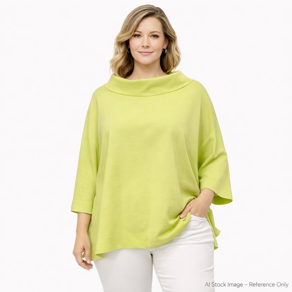 Cholet Light Green Blouse Relaxed Fit Women's XL
